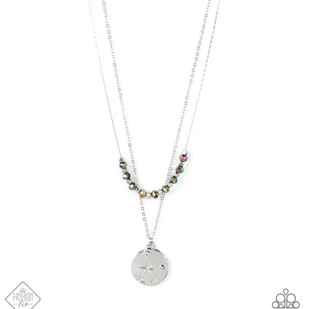 Paparazzi Jewelry - Stunning Supernova & Artificial Starlight Necklace & Earring - Picture 2 of 10